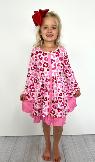 Girls Valentine Leo Dress