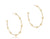 Enewton Beaded Simplicity 1.5" Post Hoop 4mm Gold