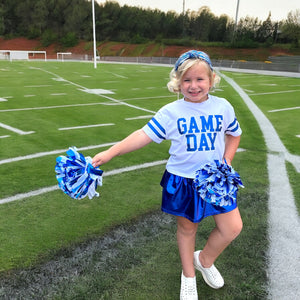 Girls Game Day Glitter Boxy Tee