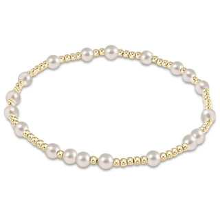 EGIRL ENEWTON HOPE UNWRITTEN 4MM BEAD BRACELET PEARL