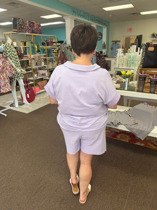 Such A Fab Lilac Stripe Set