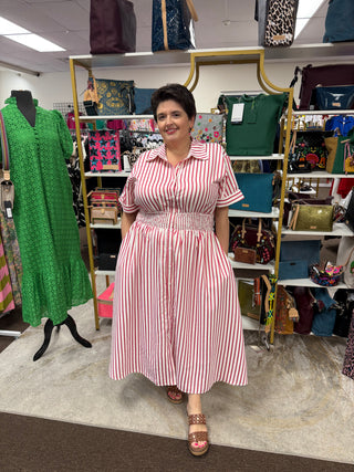 Stripe Out Maxi Dress