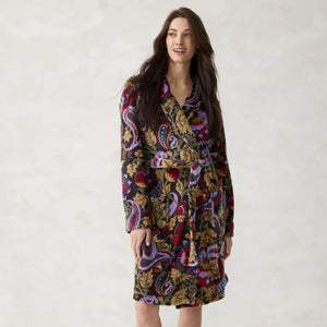 Vera Bradley Robe Midnight Garden Paisley