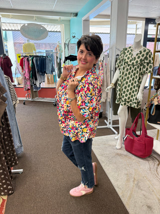 Blooming With Color Top
