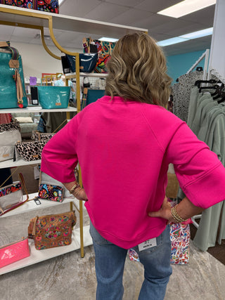It All Started Hot Pink Top
