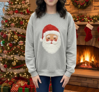 Santa Faux Yarn Sweatshirt