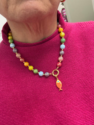 Beaded Fish Necklace