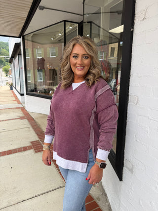 Mess Around Eggplant Sweatshirt