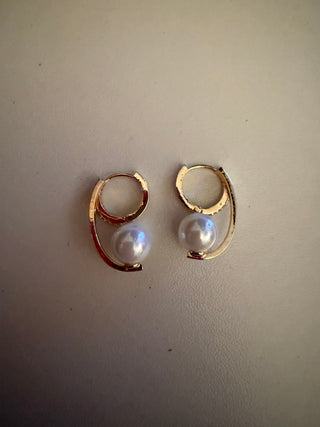 Halo Pearl Wrap Earrings