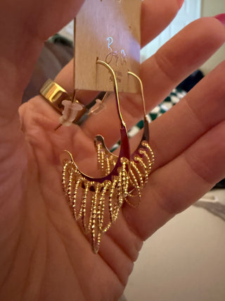 Golden Cascade Hoop