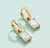 Splash Collection Emerald Drop Convertible Hoop Earrings