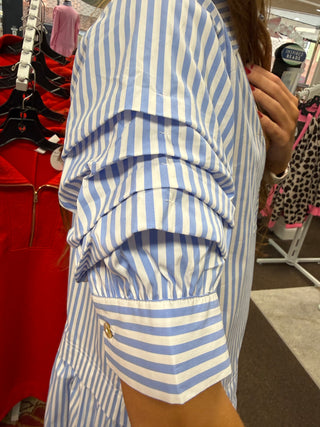 Charley Light Blue Stripe Dress