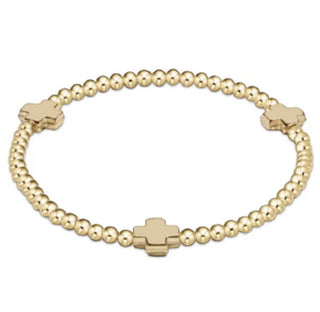 Enewton Extends Signature Cross 3MM Gold Bracelet