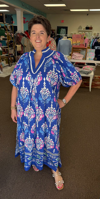 Clear Blue Sky Maxi Dress