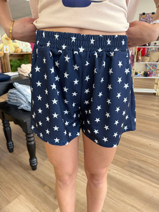 Navy Star Shorts