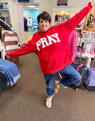 Pray Mock Neck Sweatshirt