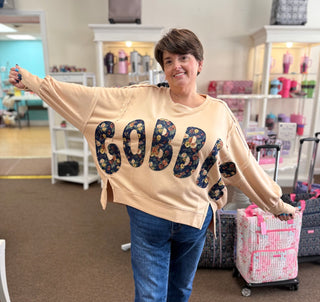 Floral Gobble Oversized Sweatshirt
