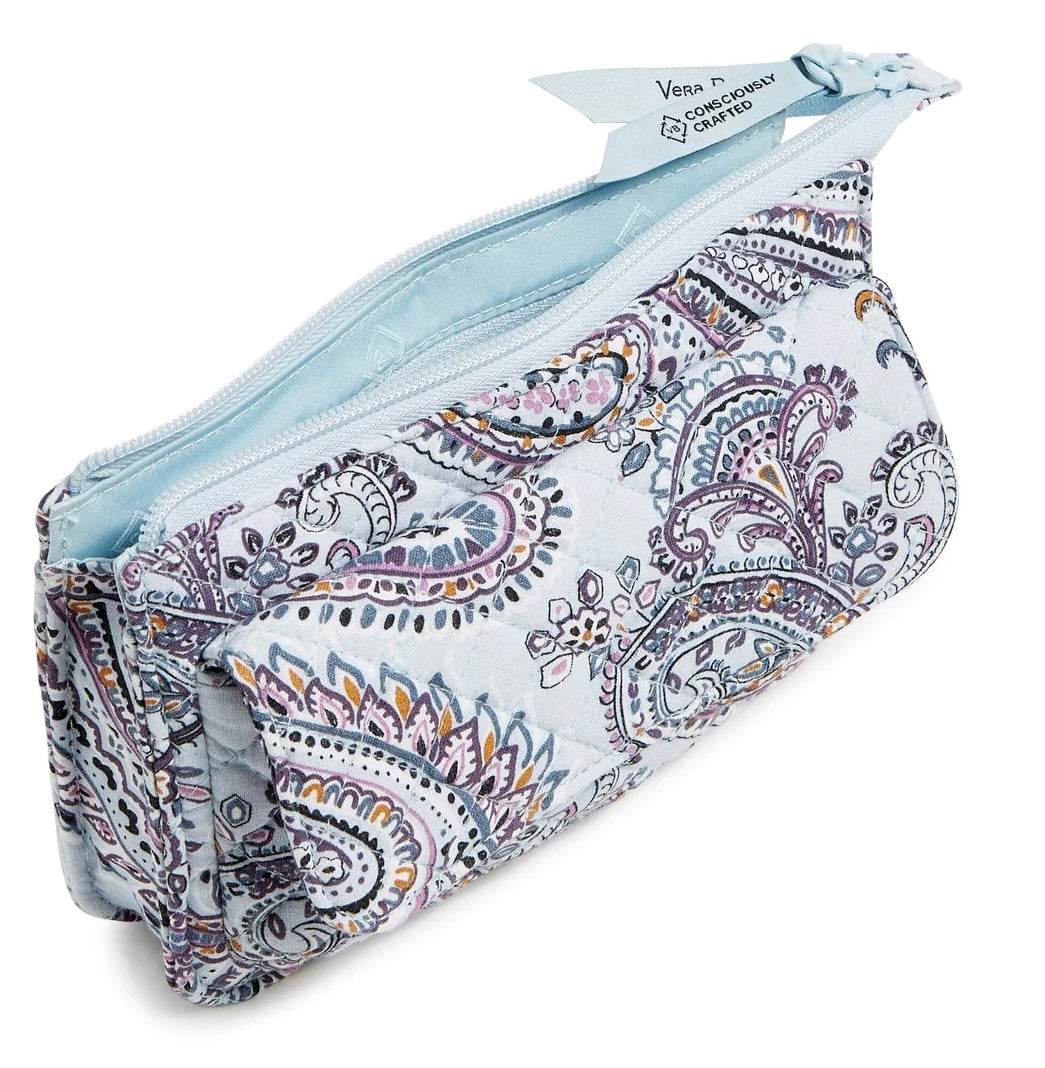 RFID Wallet Crossbody Soft Sky Paisley - Shop Daffodils Boutique