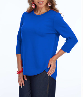 Zofi 3/4 Sleeve Top Bright Blue