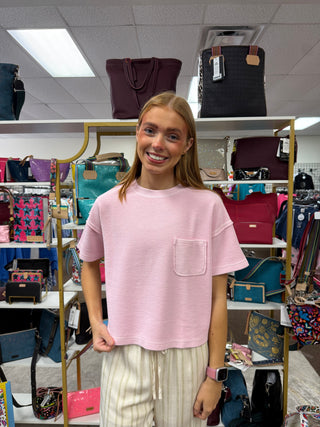 Light Pink Knit Top