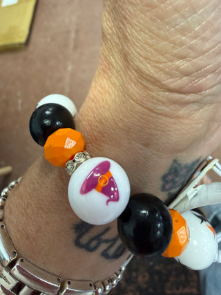 Pumpkin Whispers Spooky Things Stretch Bracelet