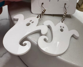 Acrylc Ghost Earrings