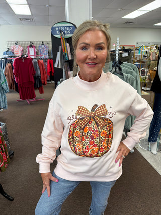 Hey Pumpkin Mock Neck Sweater