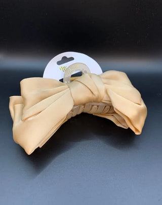 Satin Bow Claw Clip