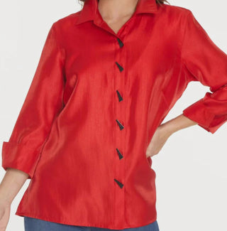 M43104 Turn-up Cuff Button Front Shirt