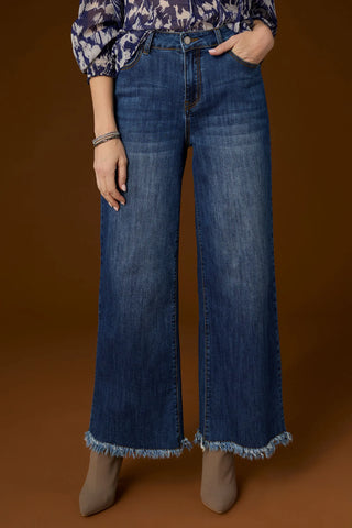 Bambu Soft Wide Leg With Fringe Jean