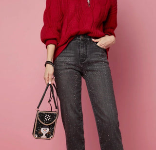 Artisan Beaded Holiday Crossbody