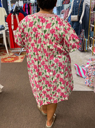 Blush Garden Babydoll Dress