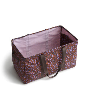 Vera Bradley Large Utility Tote Tiny Garden Lavender Frost