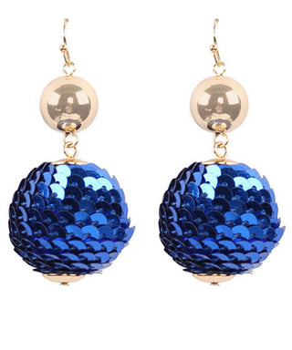 Sequin Disco Ball Dangle Earrings