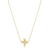 Enewton 16" Necklace Gold - Classic Beaded Signature Cross Gold 3mm