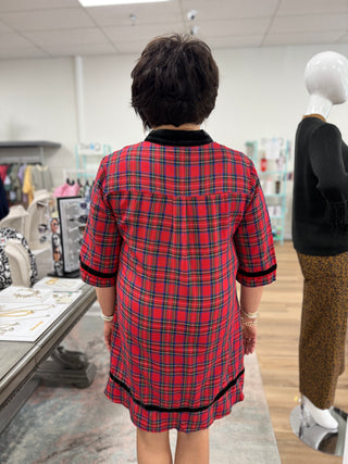 Simply Southern Plaid Holiday Dress