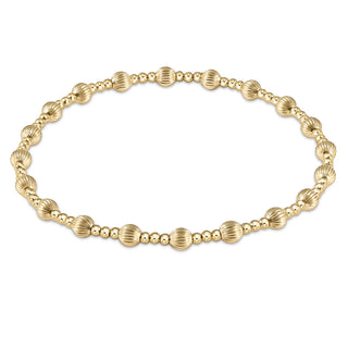 Enewton Dignity Sincerity Pattern 4MM Bead Bracelet Gold