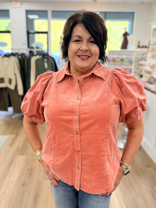 Puff & Polished Rust Top