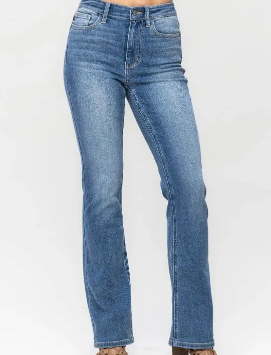 Judy Blue HW Contrast Wash Bootcut Jeans