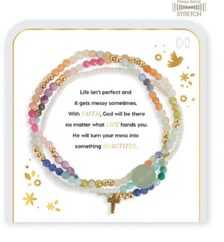 Messy Life Charm Bracelet Gold