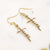 Always Have Faith Earrings Gold 1.5"