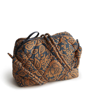 Vera Bradley Blake Crossbody Lotus Montage Roasted Pecan