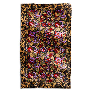 Vera Bradley Plush Throw Blanket Midnight Garden Paisley