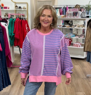 Pinkberry Stripe Pullover