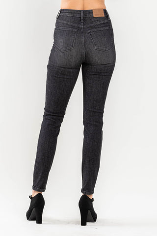 Judy Blues HW Tummy Control Black Wash Skinny