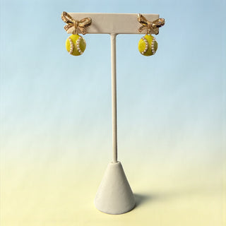 Softball Bow Earrings