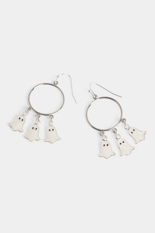 Ghostly Hoop Earrings