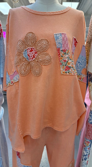 Love Mineral Wash Patch Shirt