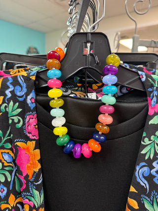 Bright Multi Large Beaded Necklace