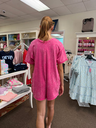 Back At It Pink Romper